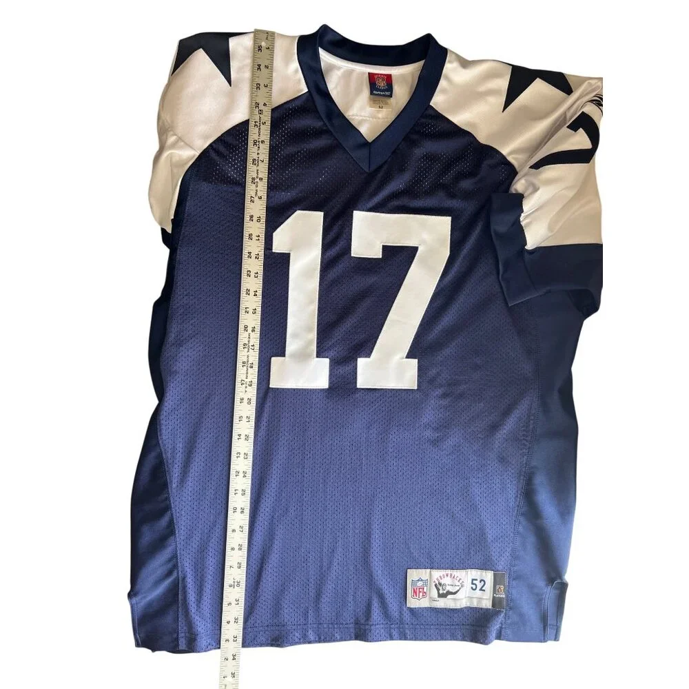 Reebok NFL Gridiron Classic Dallas Cowboys Jersey Size 52 Blue & White Mesh - Picture 6 of 7